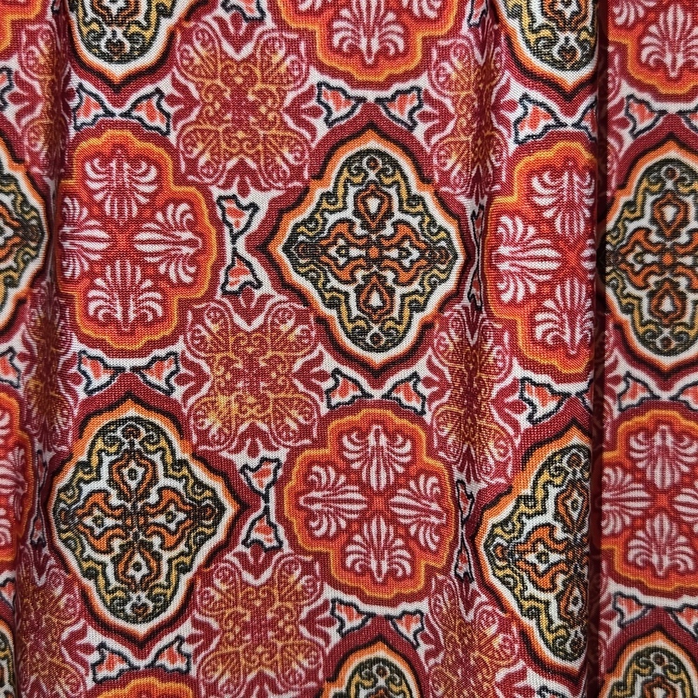 JTB red white yellow orange top. Size 1X. - Picture 6 of 6